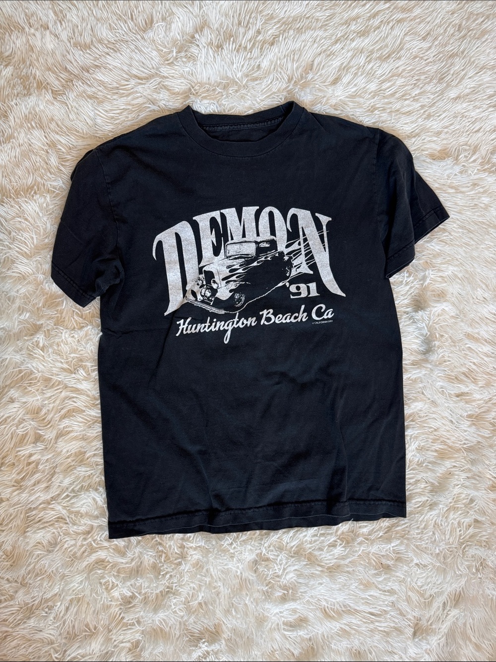 Demon Huntington Beach CA Graphic Tee - Black